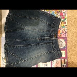 Cherokee denim skirt with flowers